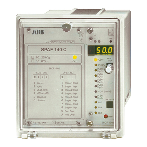 ABB SPAF 140 C Parts list manual