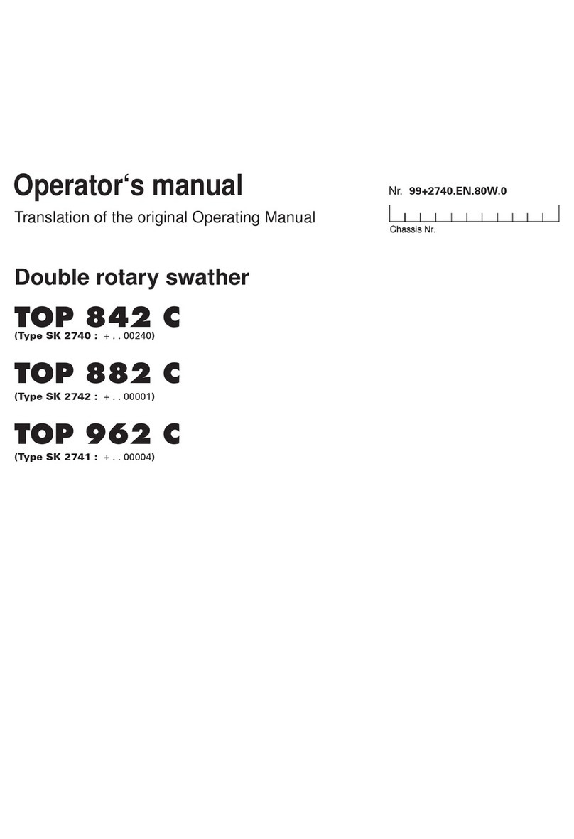 Pottinger TOP 842 C Operator's manual