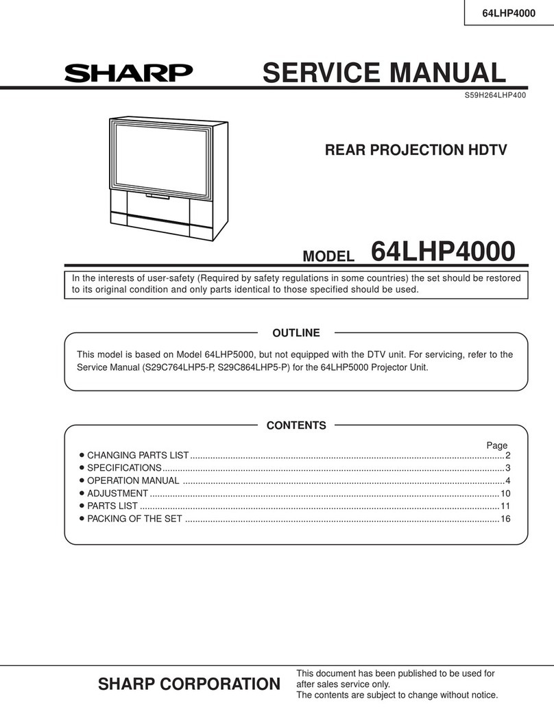 Sharp 64LHP4000 User manual