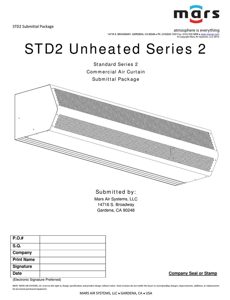Mars Air Systems STD2 Unheated Series User manual