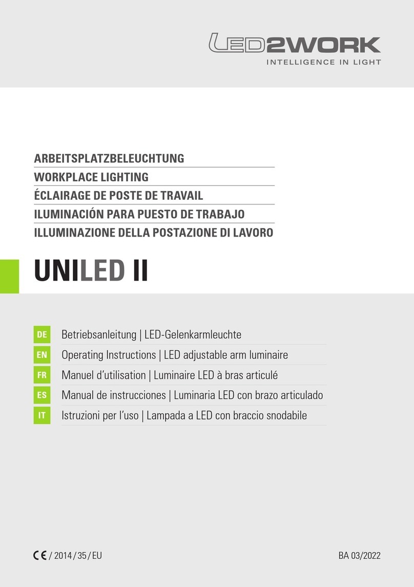 LED2WORK UNILED II operating instructions
