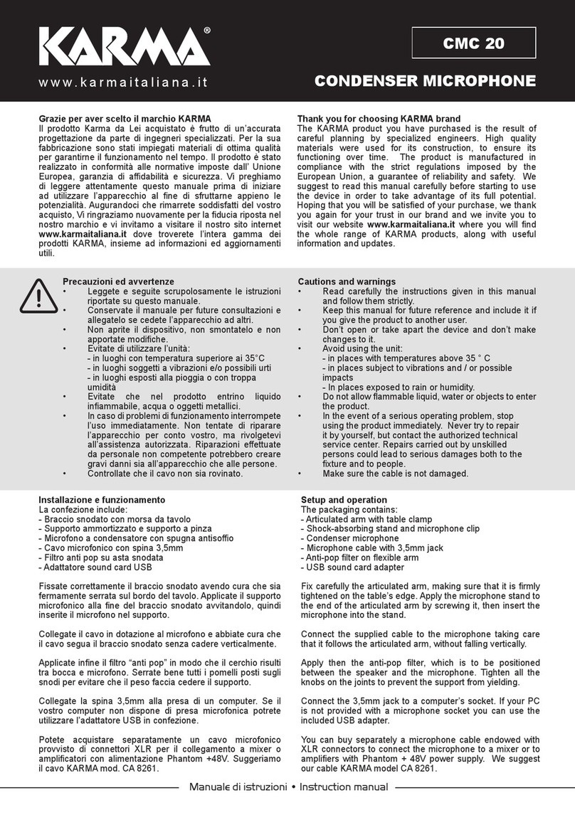 Karma CMC 20 User manual