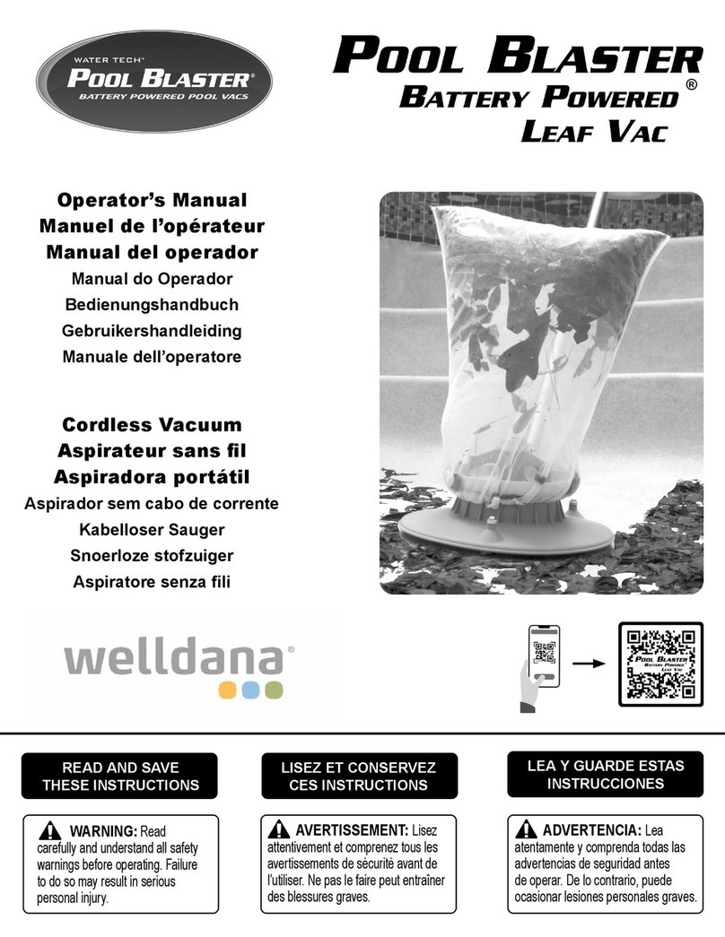 welldana Water Tech Pool Blaster Operator's manual