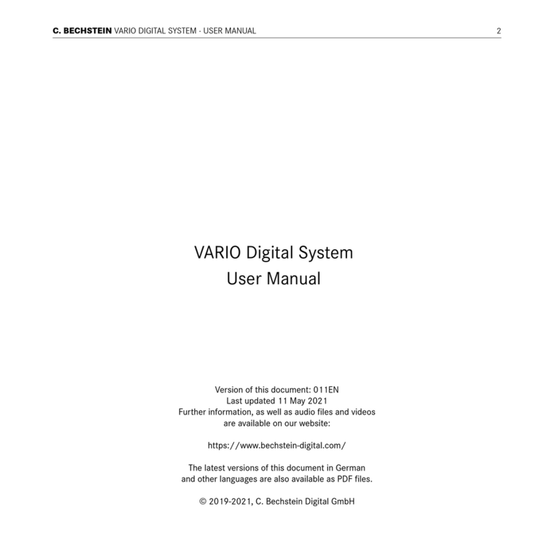 C. Bechstein VARIO user manual