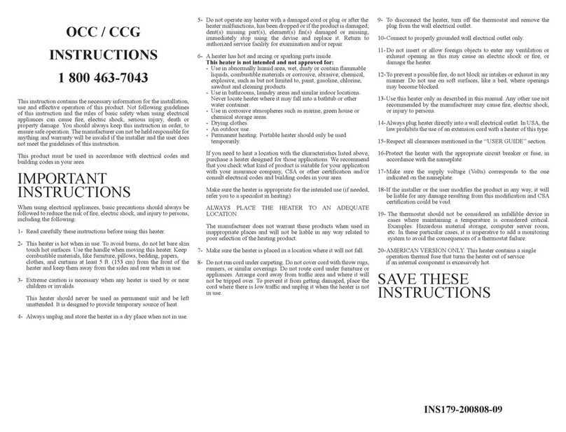 Ouellet OCC Series User manual