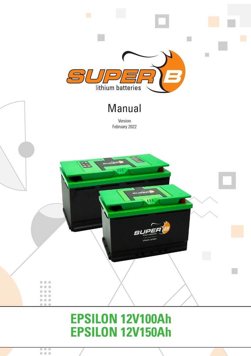 Superb EPSILON 12V100Ah User manual