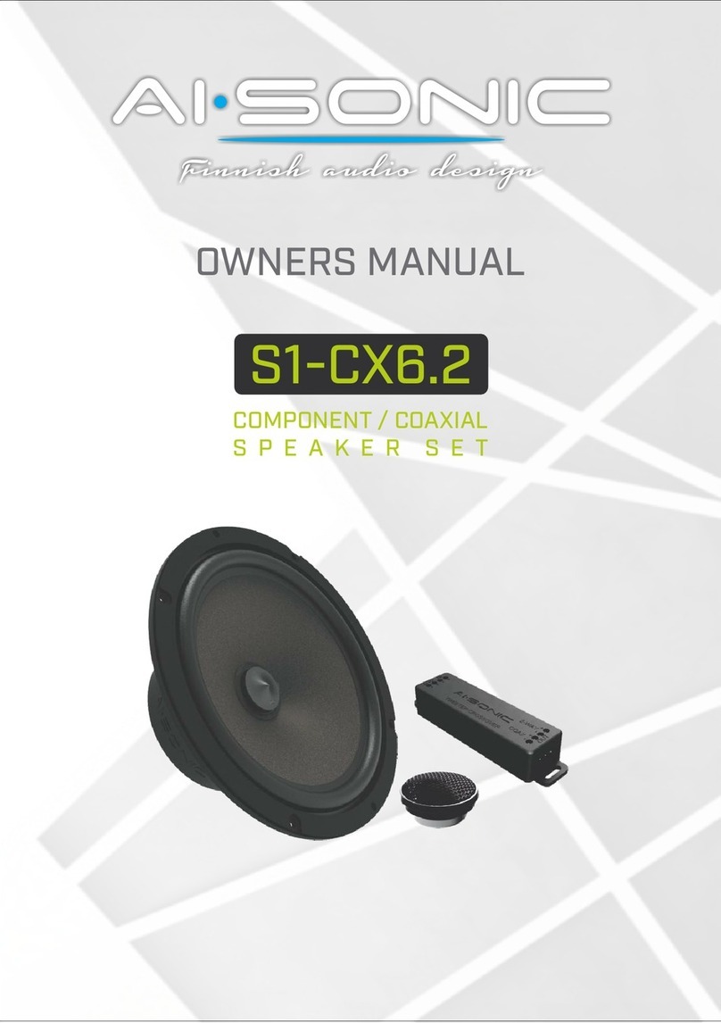 AI-Sonic S1-CX6.2 owner's manual