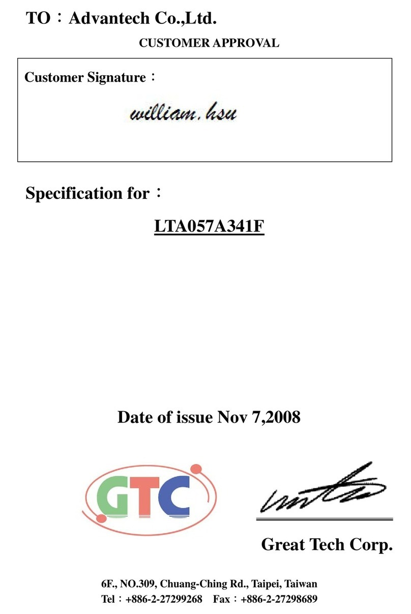 Toshiba LTA057A341F specification