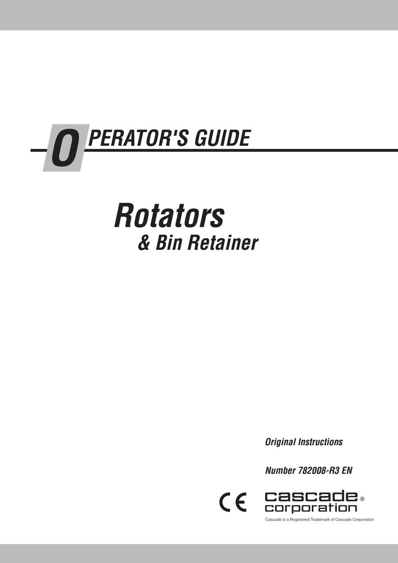 cascade corporation 782008-R3 Operator's guide