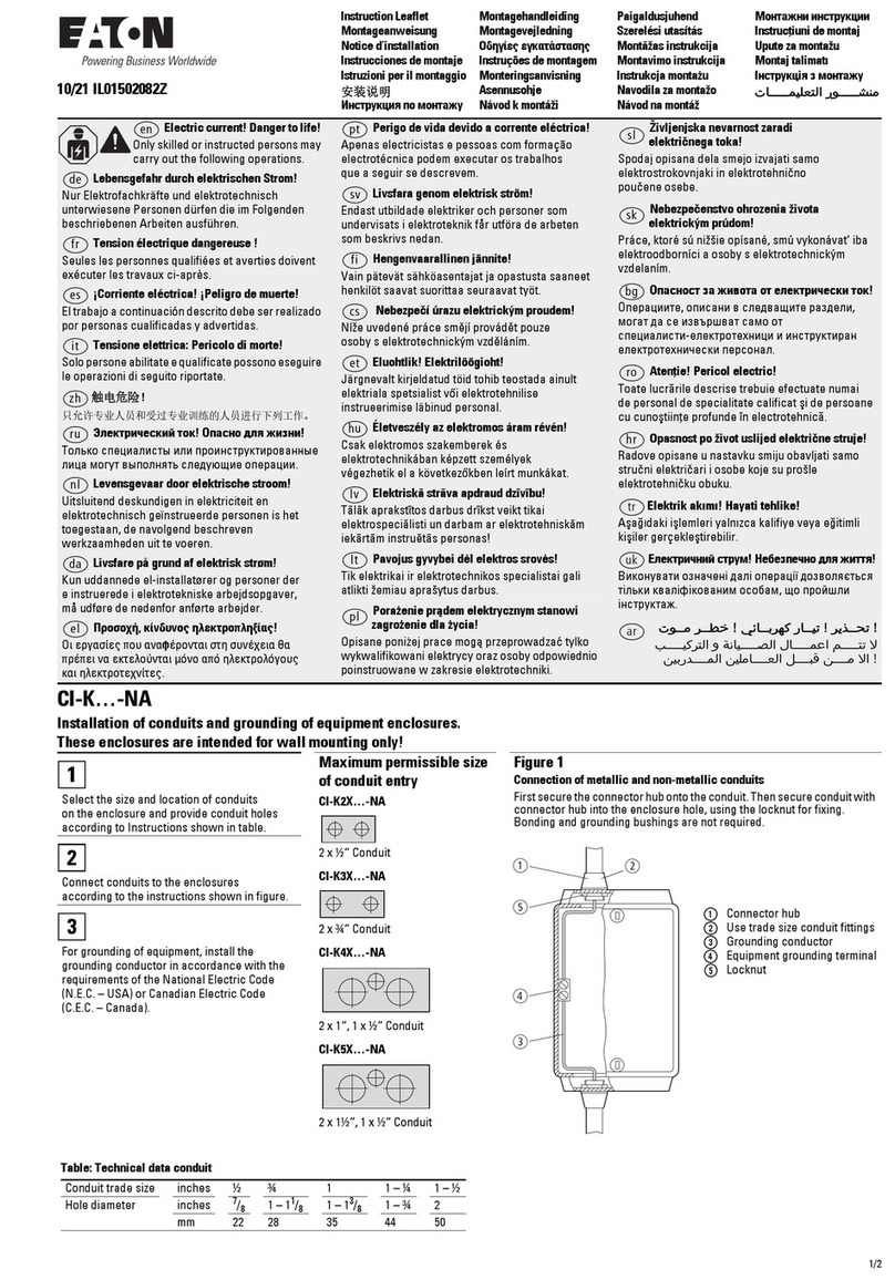Eaton CI-K NA Series Instruction leaflet