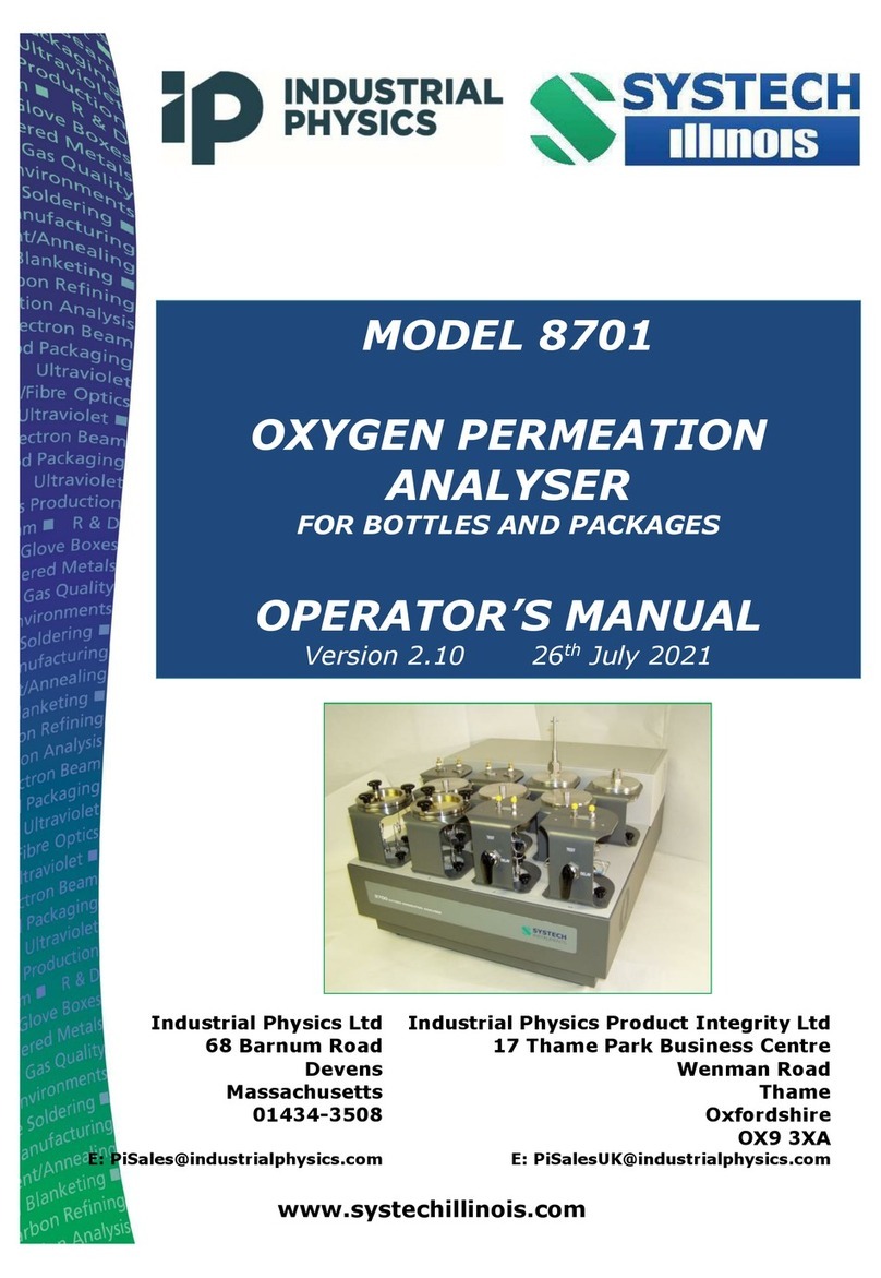 Systech 8701 Operator's manual