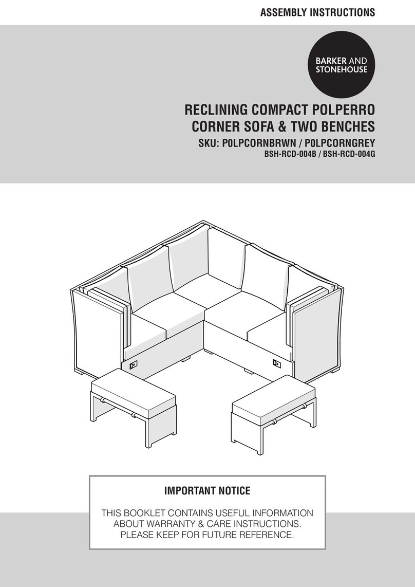BARKER AND STONEHOUSE P0LPCORNBRWN Assembly instructions