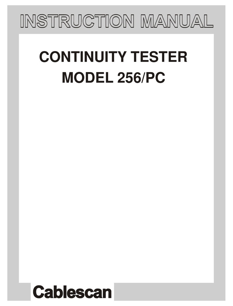 Cablescan 256/PC instruction manual