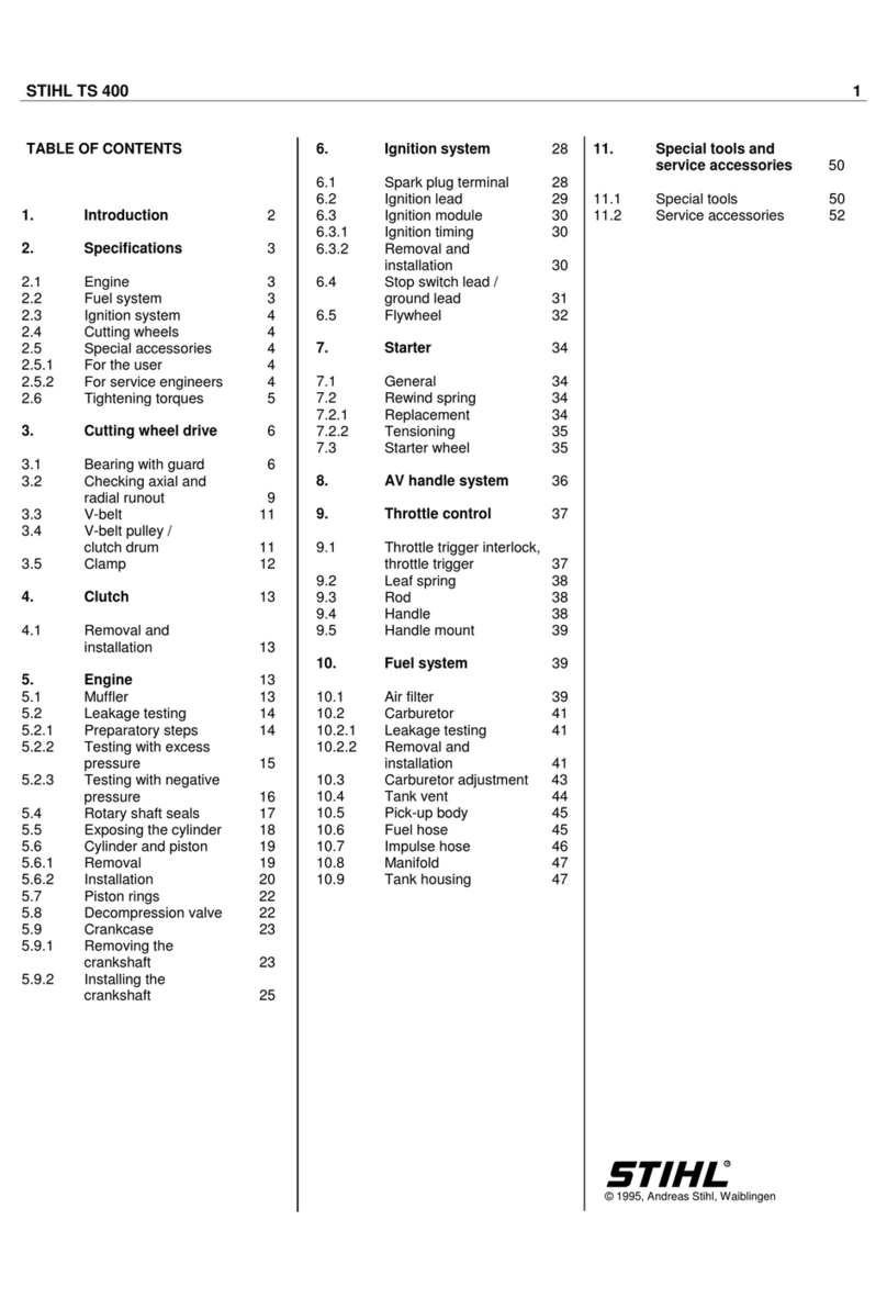 Stihl TS 400 Cutquick User manual Stihl TS 400 Cutquick User manual