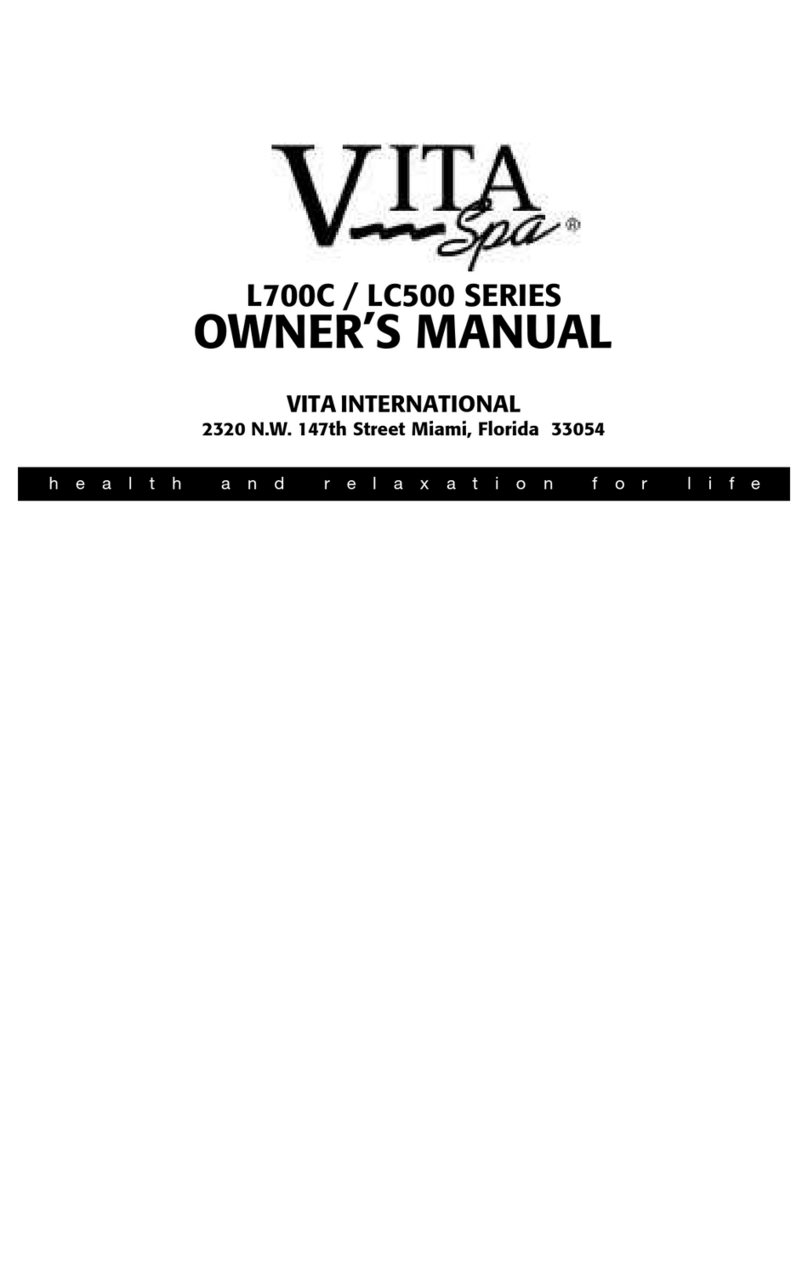 Vita Spa L700C Series owner's manual Vita Spa L700C Series owner's manual