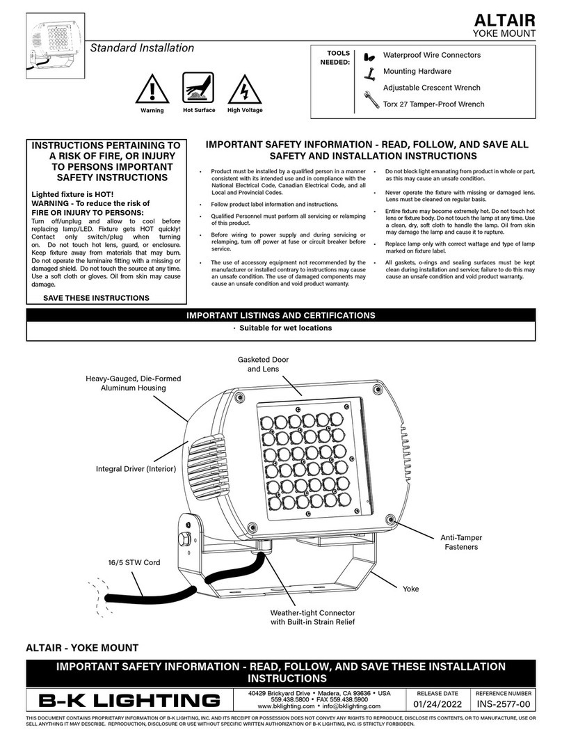 B-K lighting Altair quick guide B-K lighting Altair quick guide