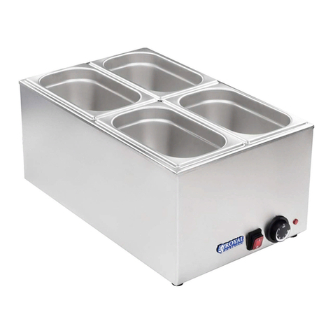 Royal Catering BAIN MARIE RCBM-1/4R user manual
