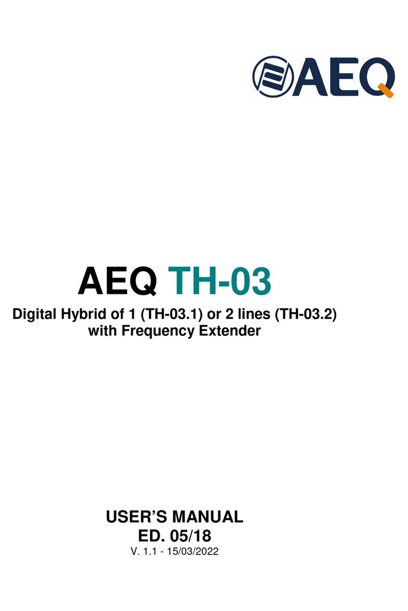 AEQ TH-03 user manual