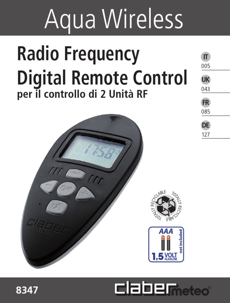claber Aqua Wireless 8347 manual