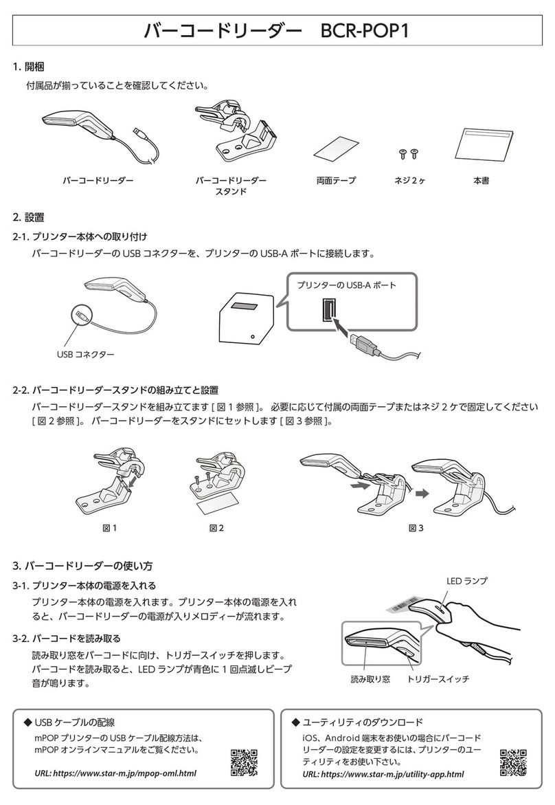 Star Micronics BCR-POP1 quick start guide