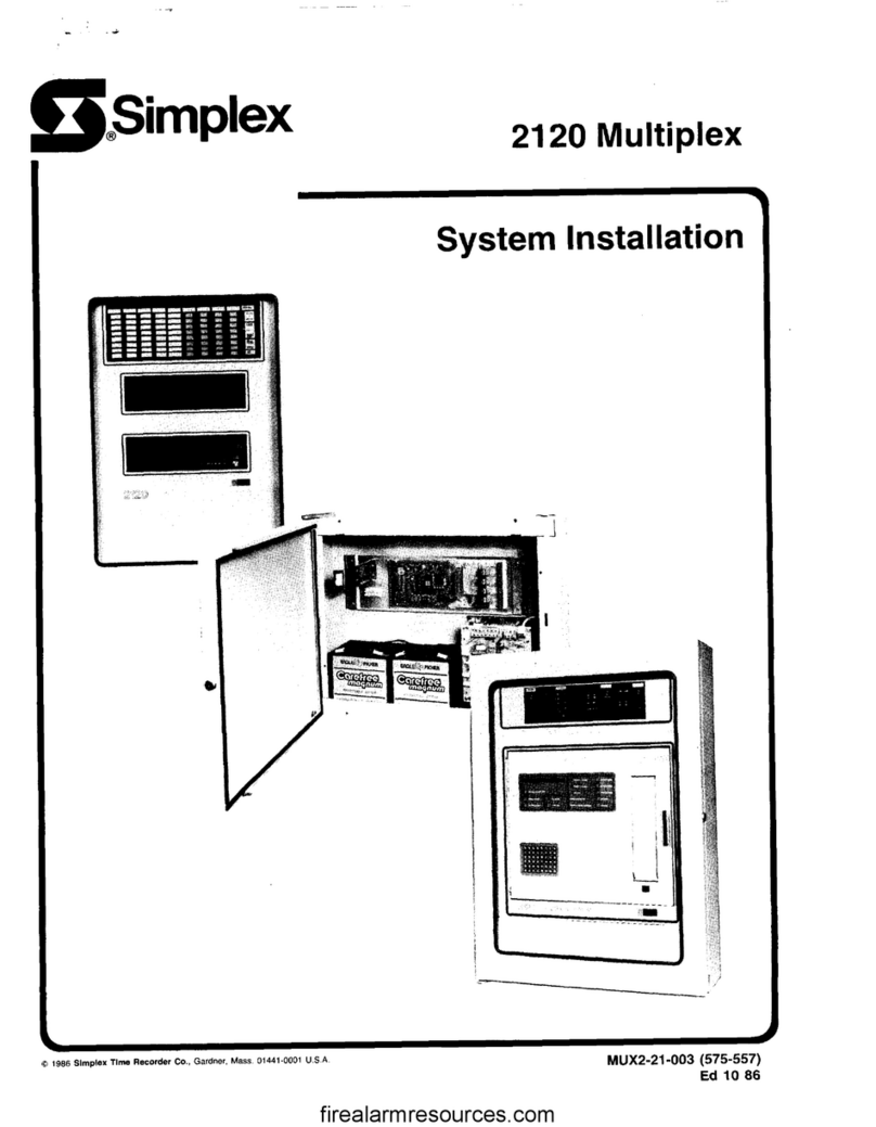 Simplex 2120 User guide