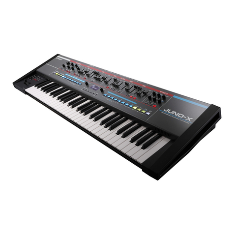 Roland JUNO-X User manual