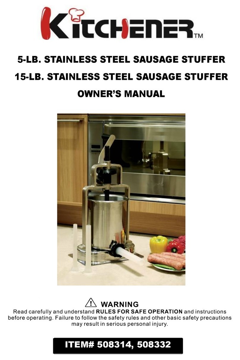 Kitchener 508314 owner's manual