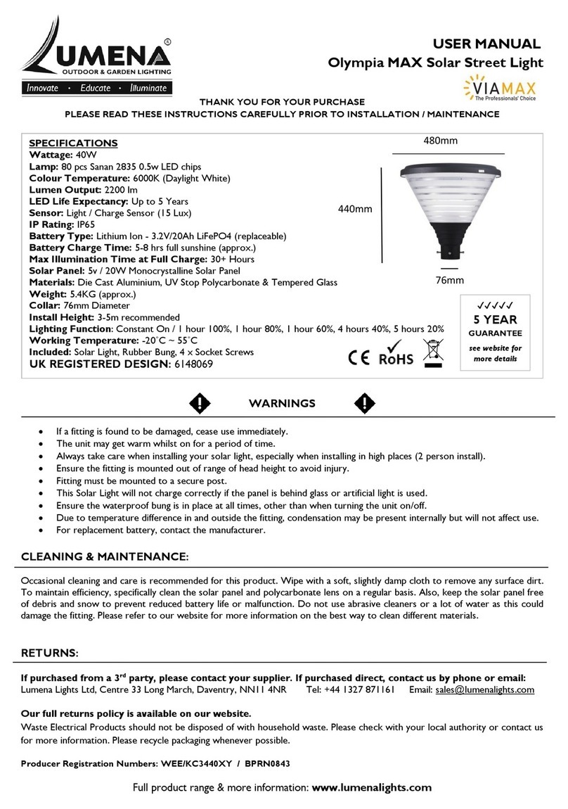 Lumena Viamax Olympia MAX user manual