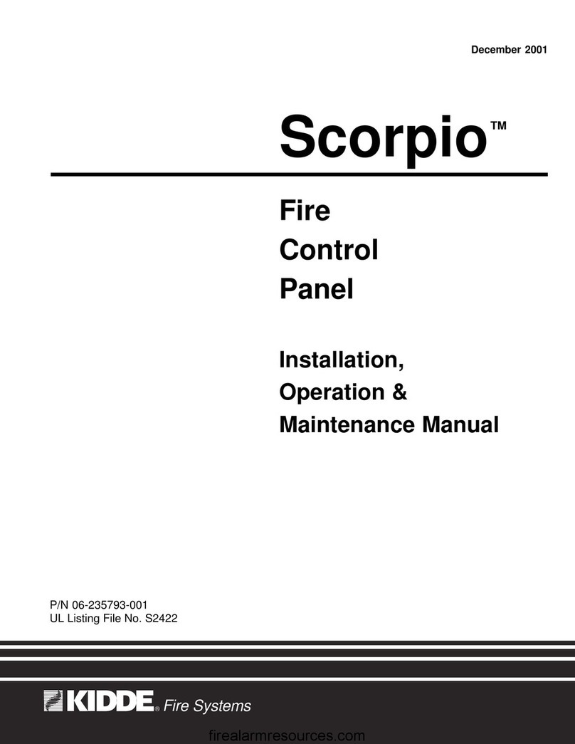 Kidde Scorpio CPD 7051 Series Instruction manual