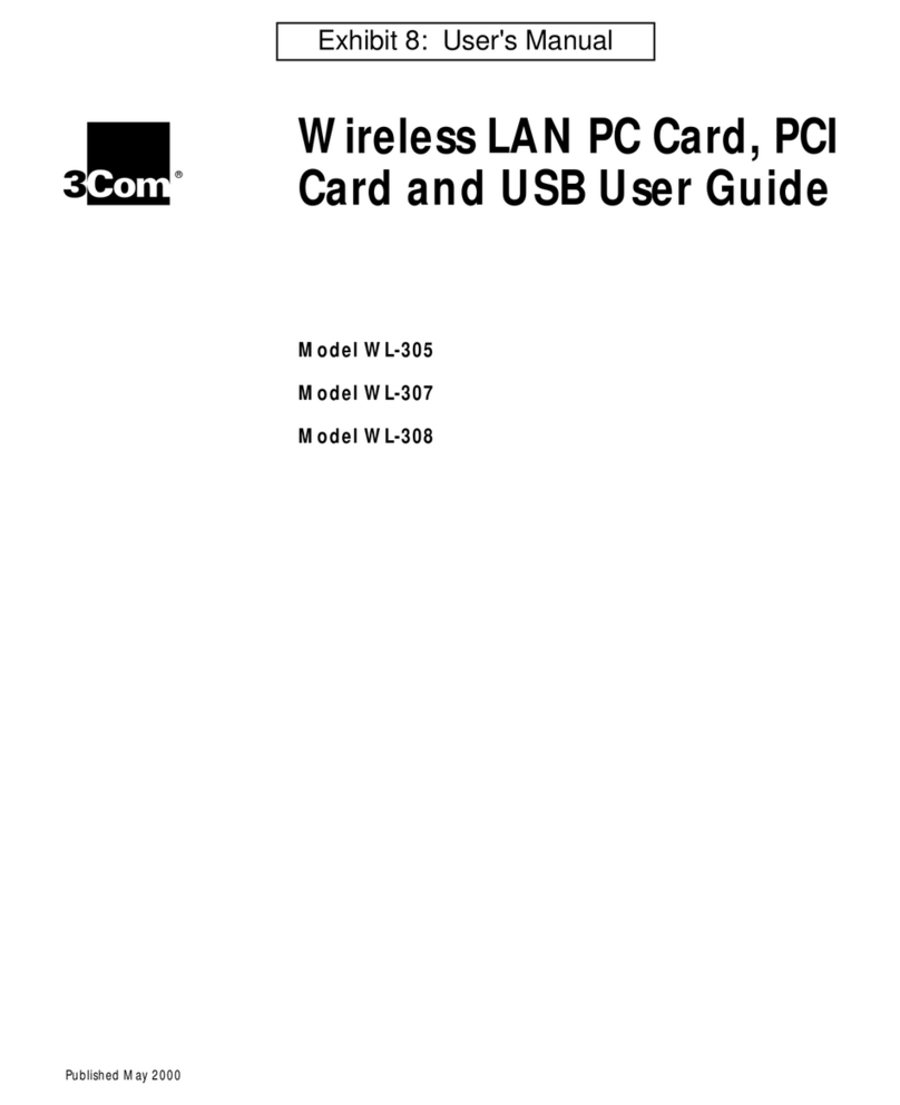 3Com WL-305 User manual 3Com WL-305 User manual