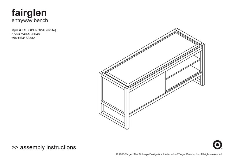 Target fairglen TGFGBENCWH User manual Target fairglen TGFGBENCWH User manual