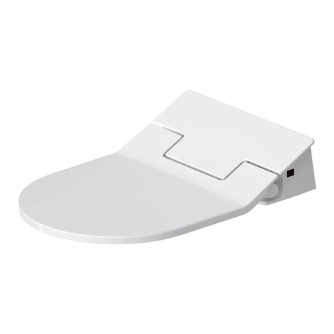DURAVIT SensoWash 611000001501300 Mounting instructions