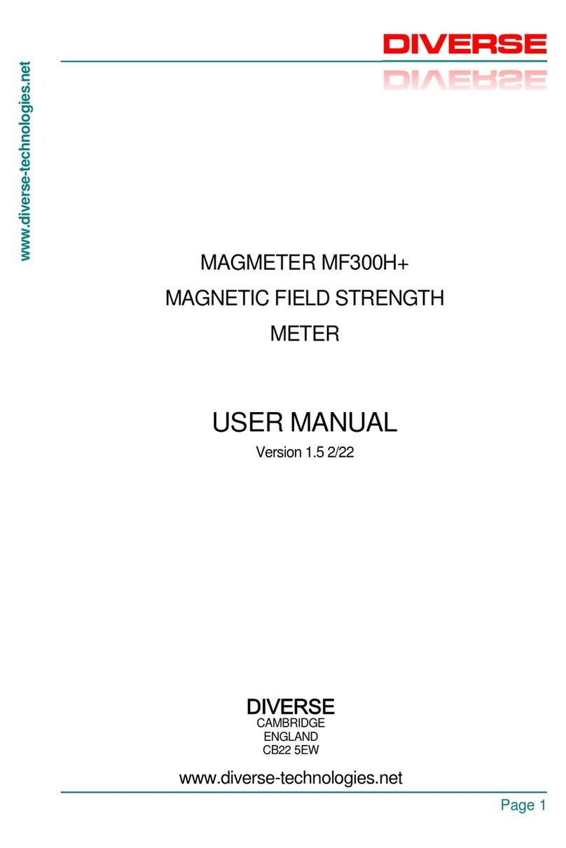 Diverse MAGMETER MF300H+ user manual
