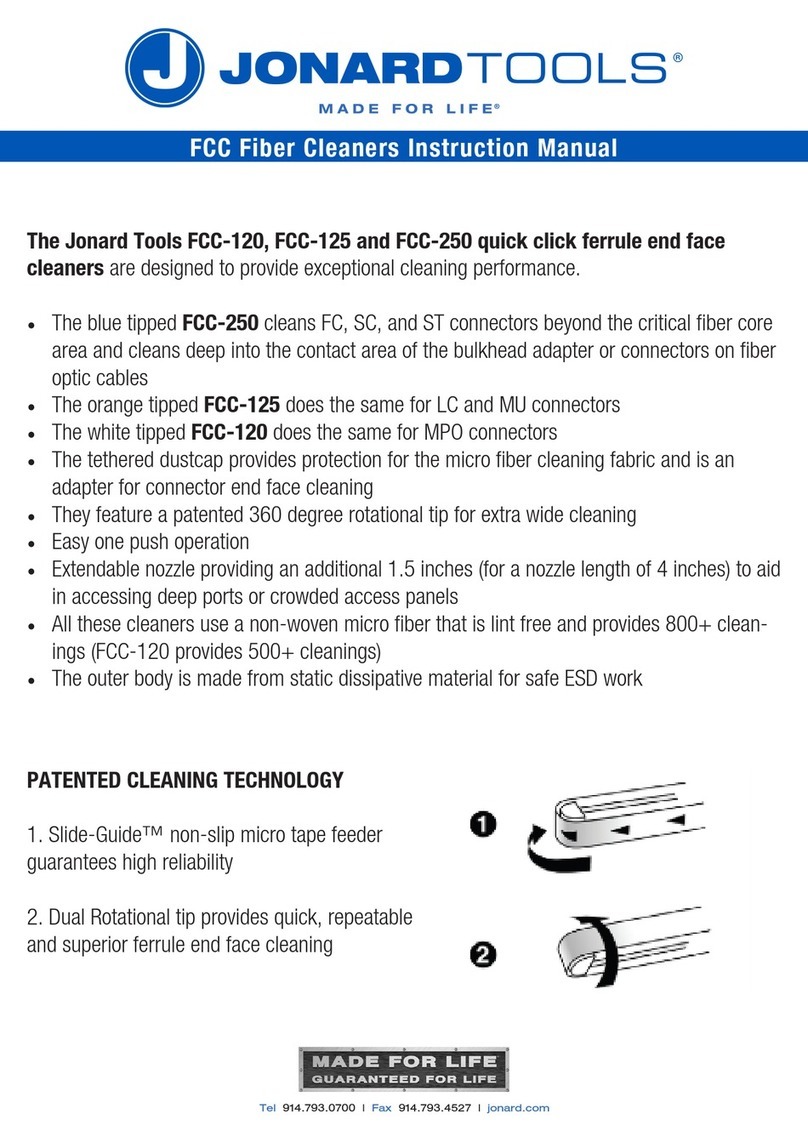 JONARD TOOLS FCC-120 instruction manual