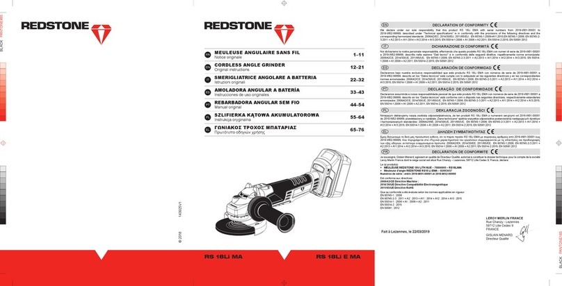 Red Stone RS 18Li MA User manual