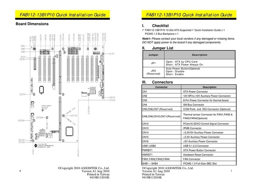AXIOMTEK FAB112-13B1P10 User manual