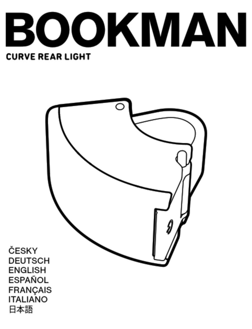 Bookman CURVE REAR LIGHT manual