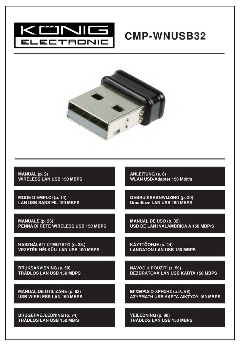 König Electronic CMP-WNUSB32 manual