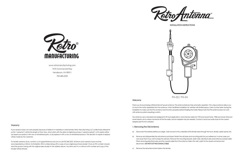Retro Antenna PA-02 User manual