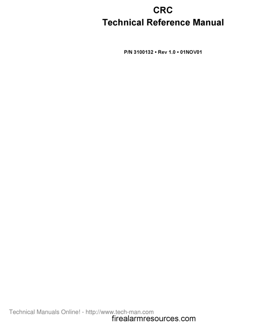 EDWARDS SYSTEMS TECHNOLOGY CRC Product manual