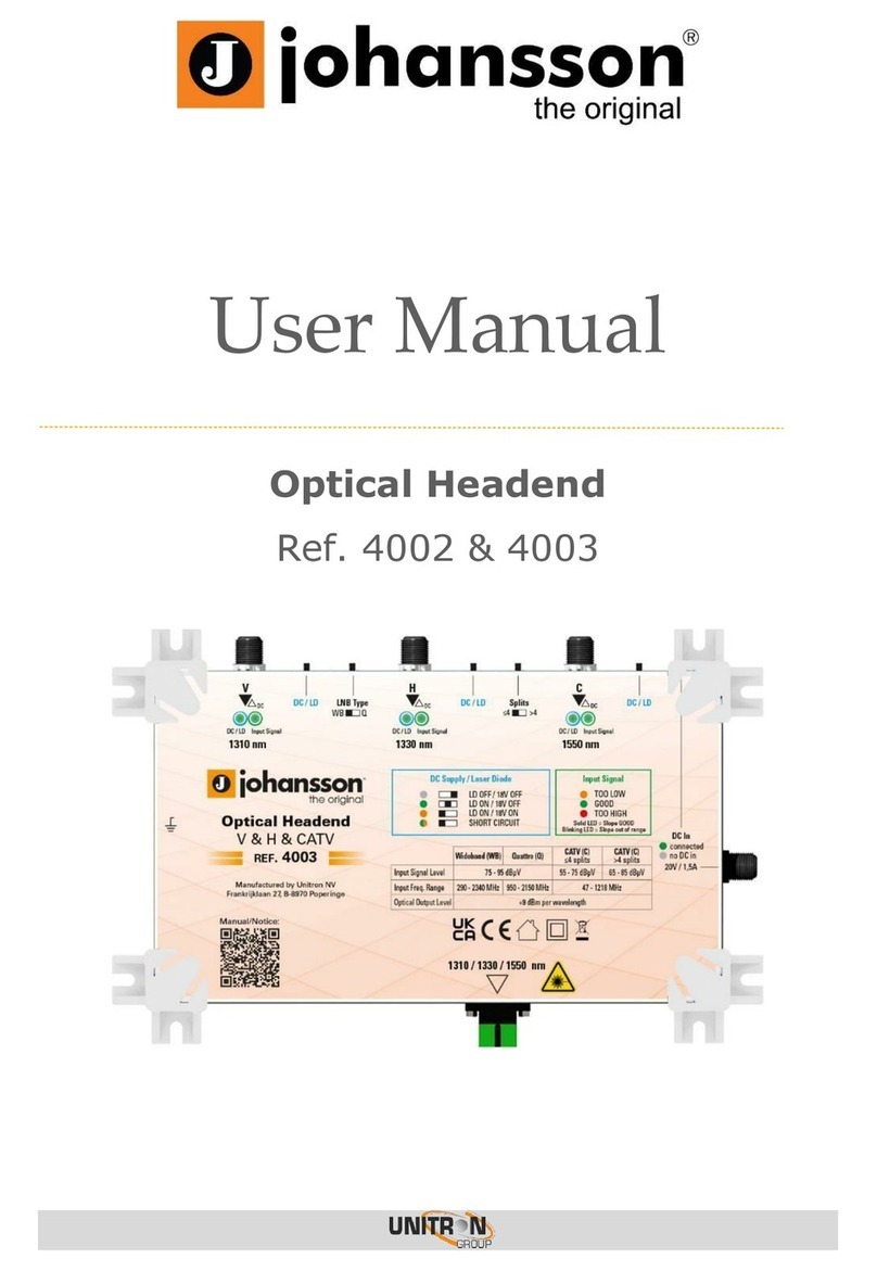 Unitron Johansson 4002 user manual