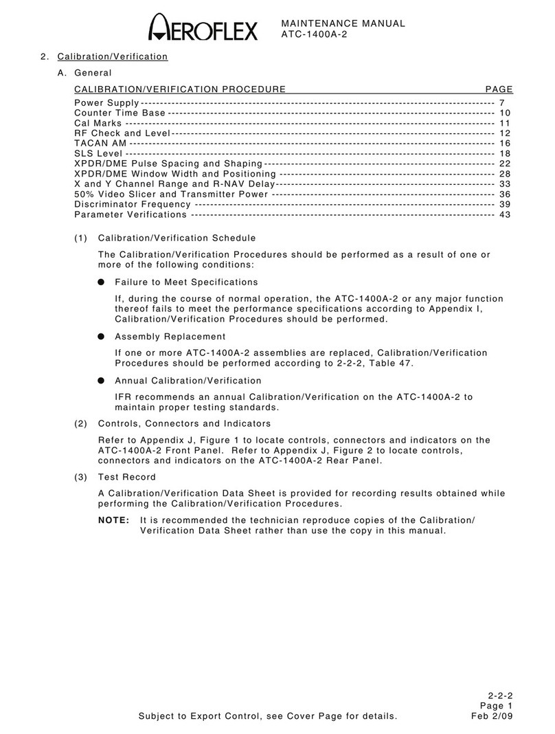 Aeroflex ATC-1400A-2 Maintenance manual