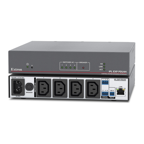 Extron electronics IPL EXP PDU4H user guide