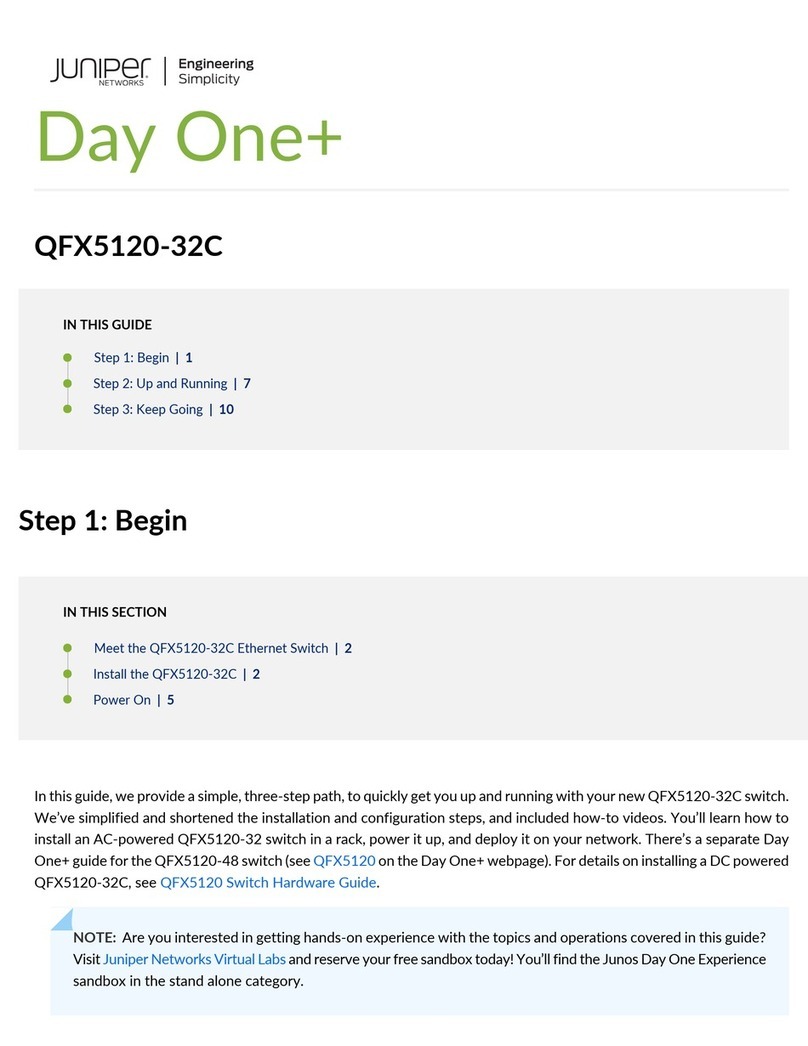 Juniper Day One+ Installation instructions Juniper Day One+ Installation instructions