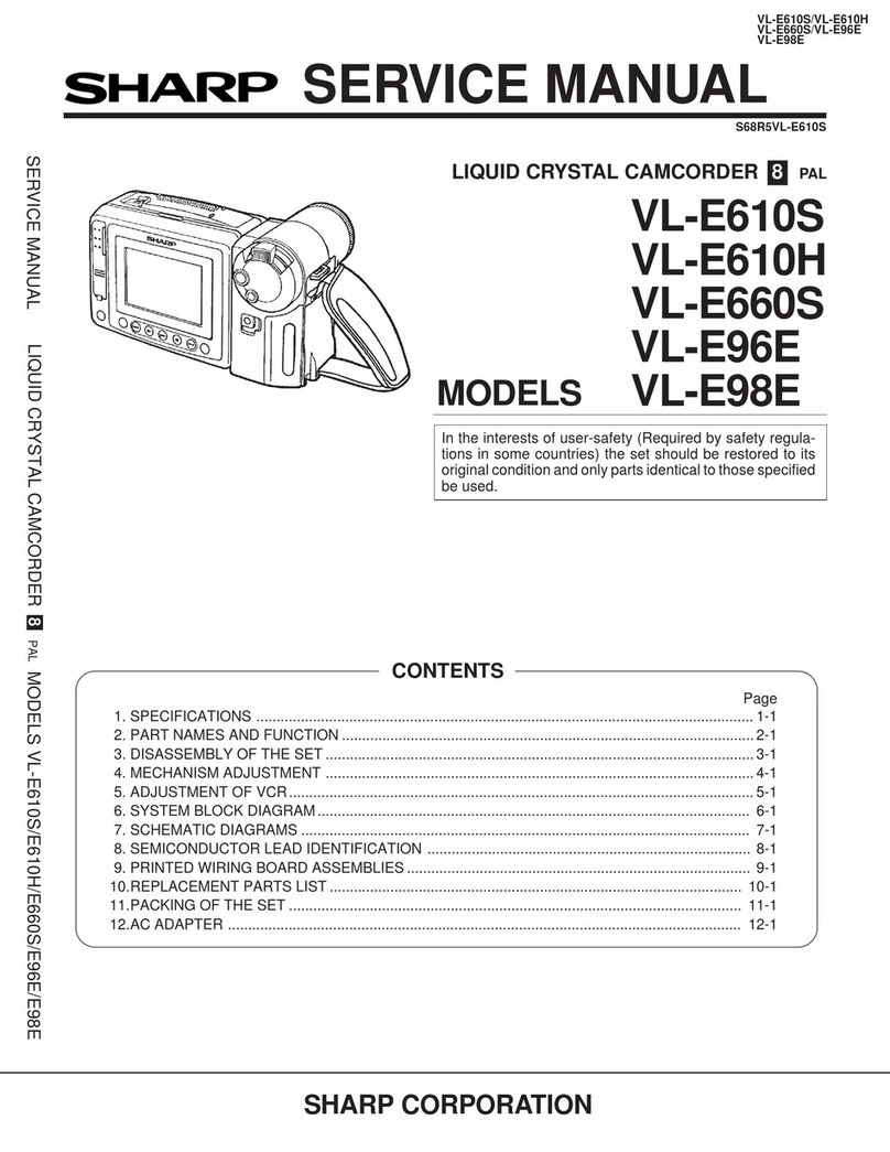 Sharp ViewCam VL-E610S User manual