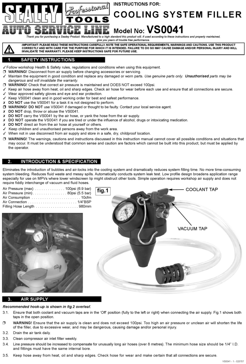 Sealey VS0041 User manual