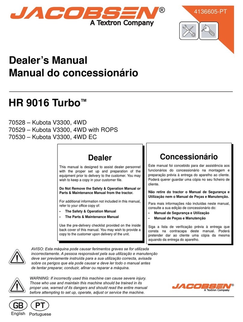 Textron Jacobsen HR 9016 Turbo User manual
