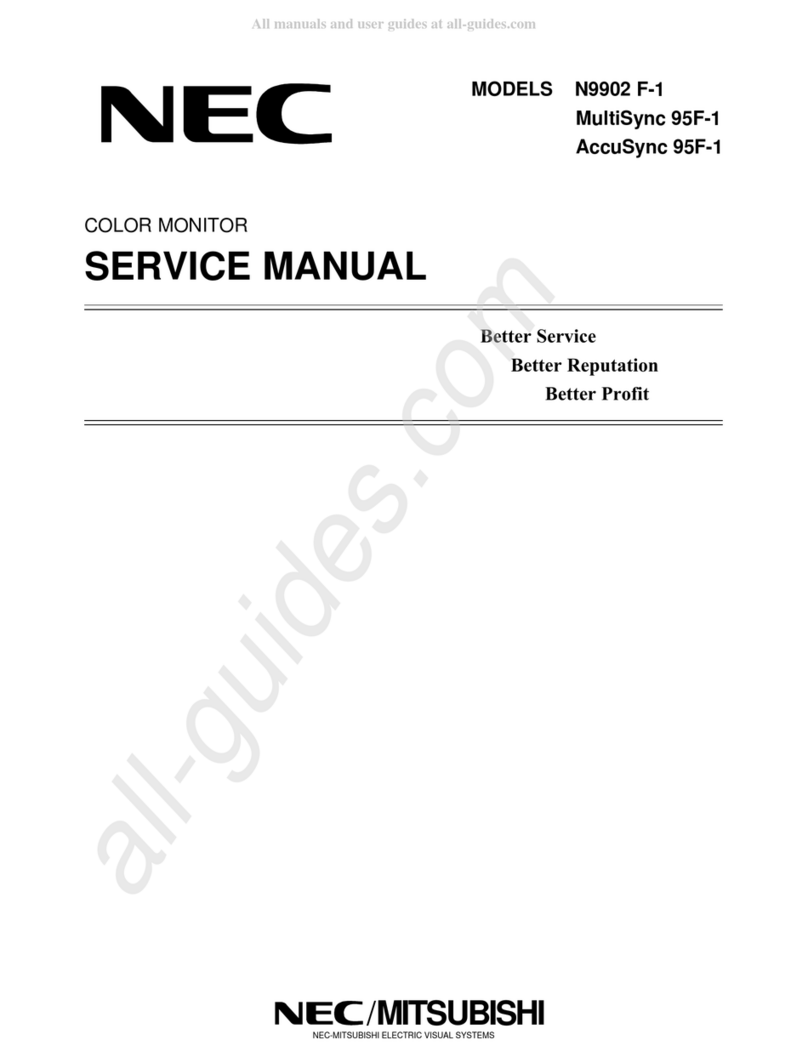NEC MultiSync 95F-1 User manual