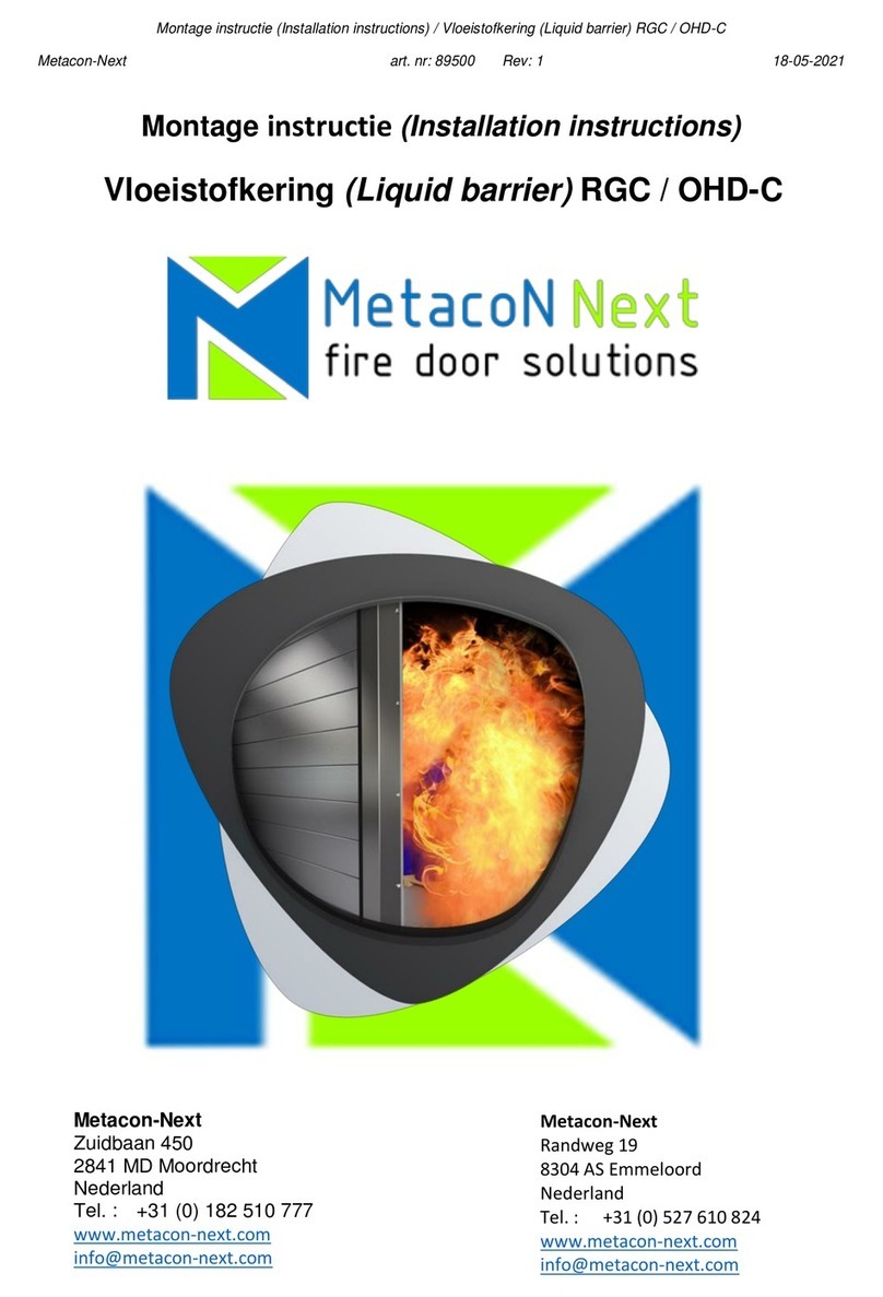 Metacon-Next RGC / OHD-C installation instructions