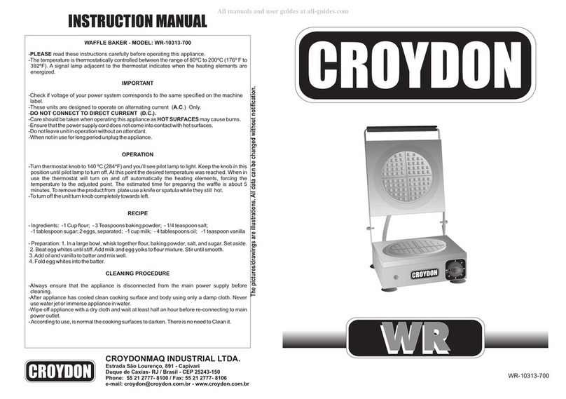croydon WR-10313-700 instruction manual croydon WR-10313-700 instruction manual